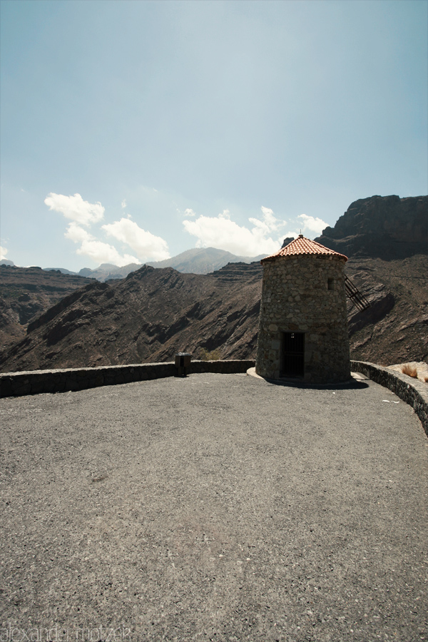 Foto von Gran Canaria Alte Mühle aus Stein